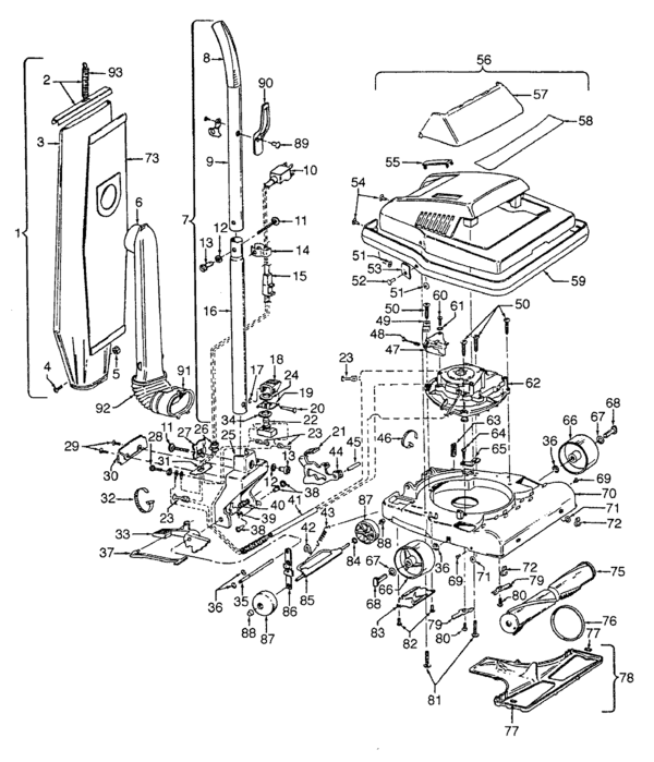 Hoover C1627 schematic page 1 preview
