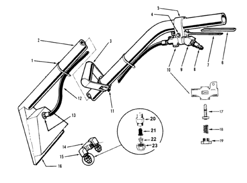 Hoover C9001 exploded schematic diagram (page 1)