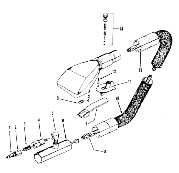 Hoover C9021 exploded schematic diagram (page 1)