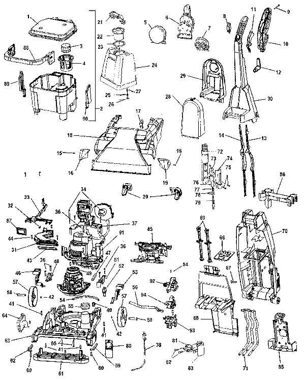 Schematic And Parts List For Hoover