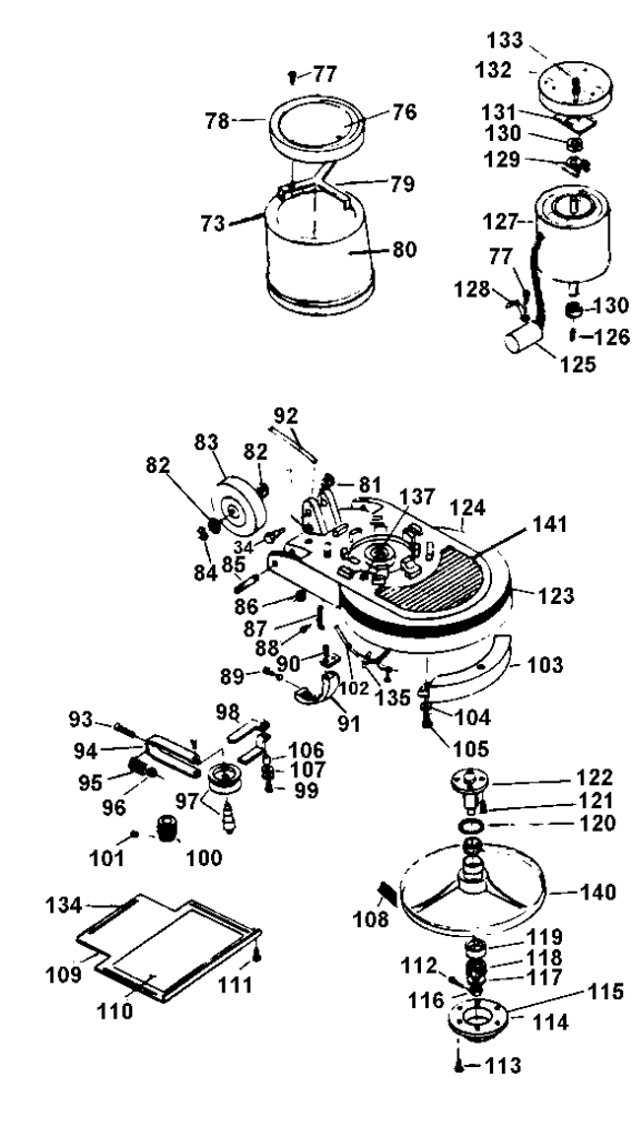 Hoover F7089 exploded schematic diagram (page 2)