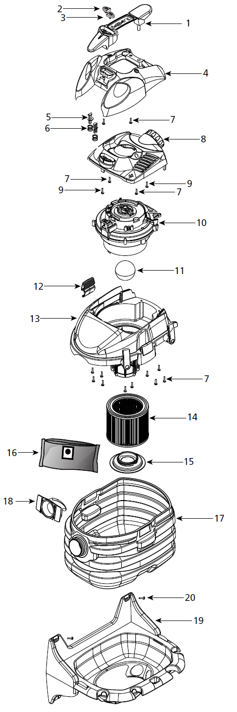 Shop-Vac H87S550A schematic page 5 preview