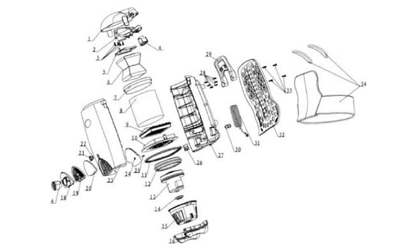DustCare JYBP) exploded schematic diagram (page 1)