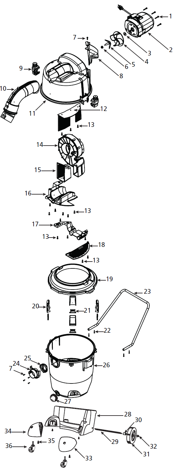 Shop-Vac MV35 schematic page 2 preview
