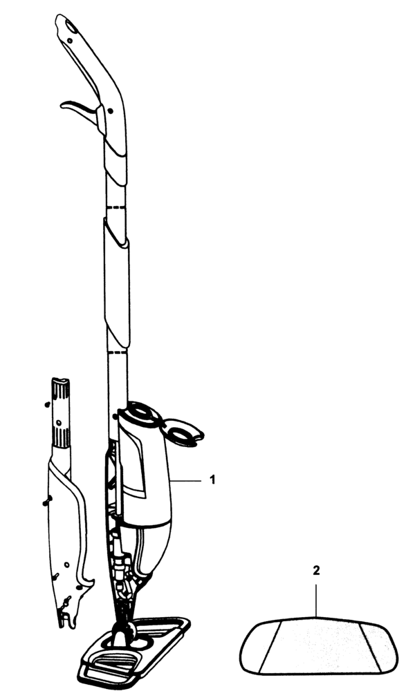 Dirt Devil PD11000 exploded schematic diagram (page 1)