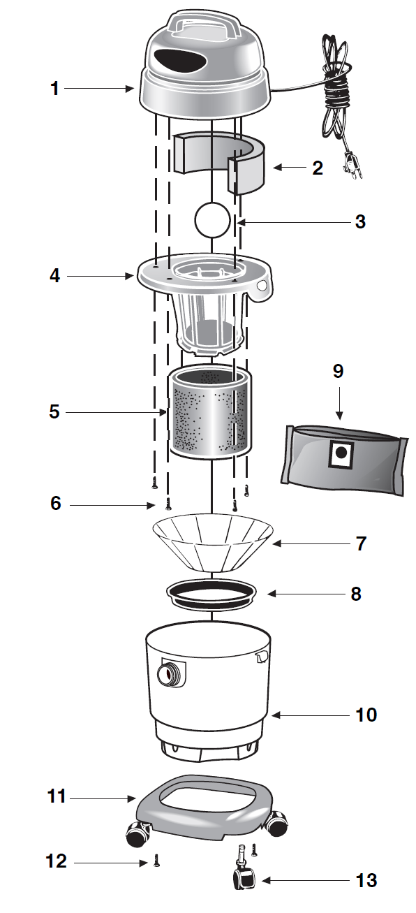 Shop-Vac QAS60 schematic page 1 preview