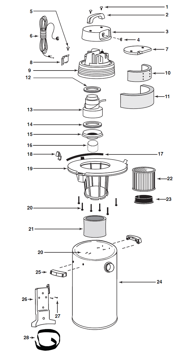 Shop-Vac QLH20ATS schematic page 2 preview