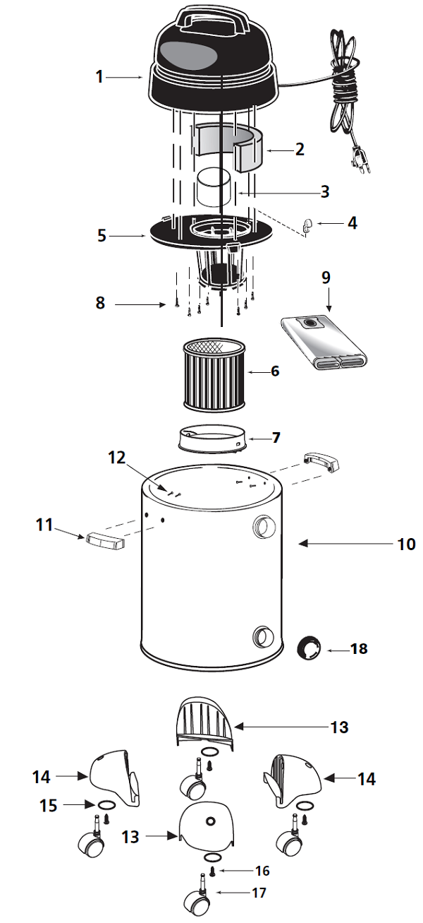 Shop-Vac QPL40 schematic page 2 preview