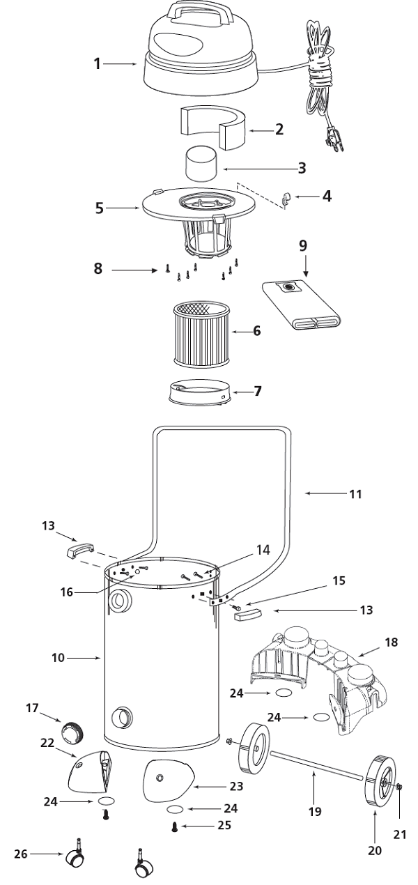 Shop-Vac QPL40 schematic page 3 preview