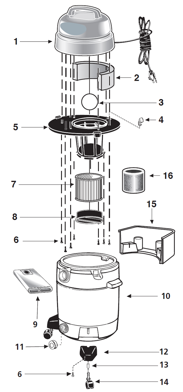 Shop-Vac QPL50A schematic page 2 preview