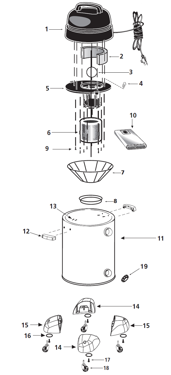 Shop-Vac QPL50A schematic page 1 preview