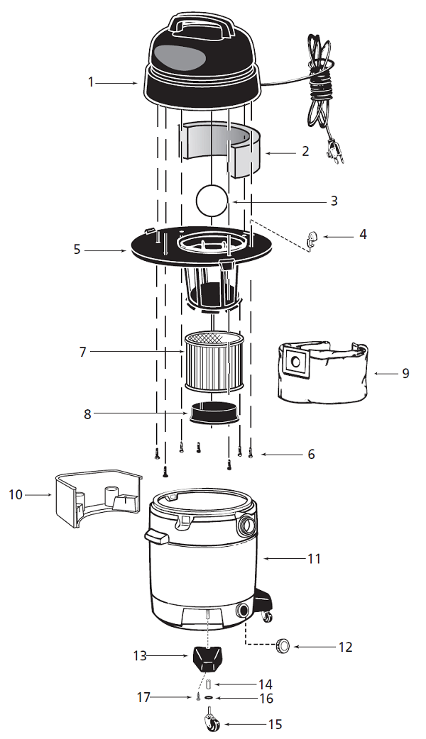 Shop-Vac QPL650 schematic page 7 preview