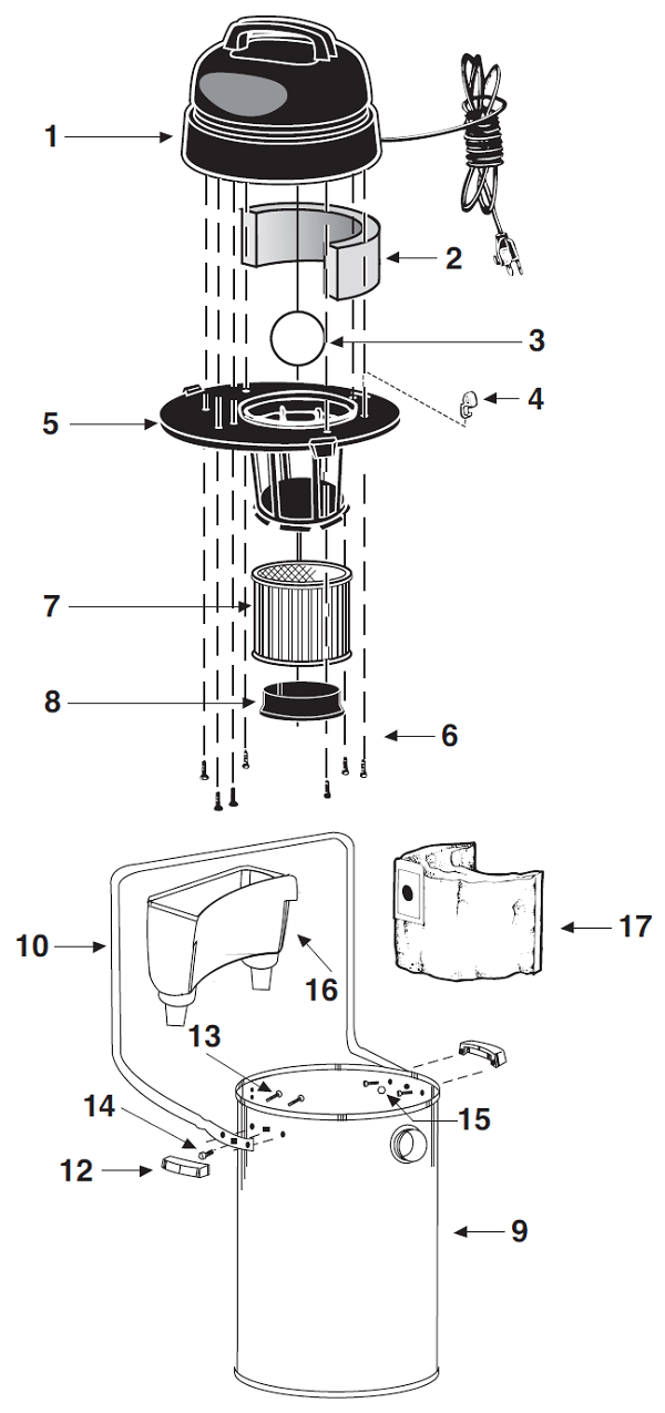 Shop-Vac QPL650 schematic page 1 preview