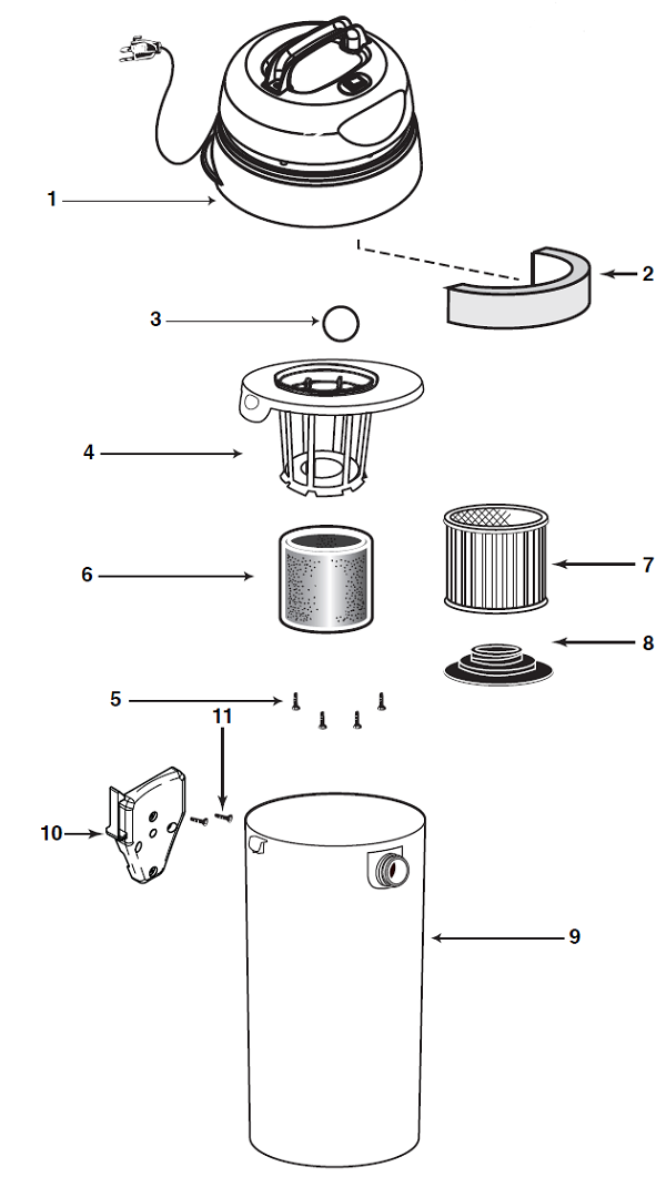 Shop-Vac QPMH450 schematic page 1 preview
