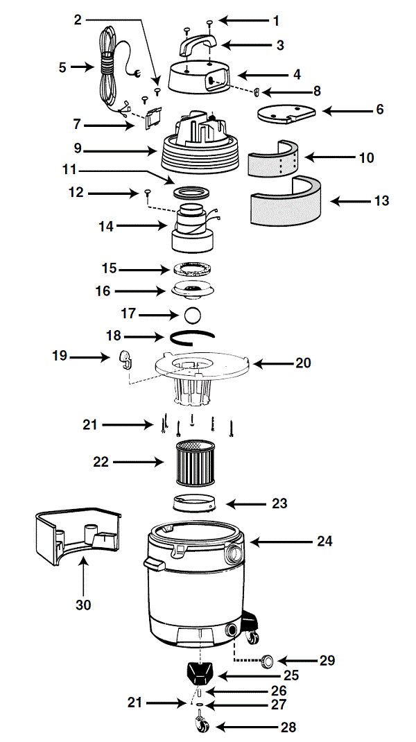 Shop-Vac QXL30ATS schematic page 2 preview