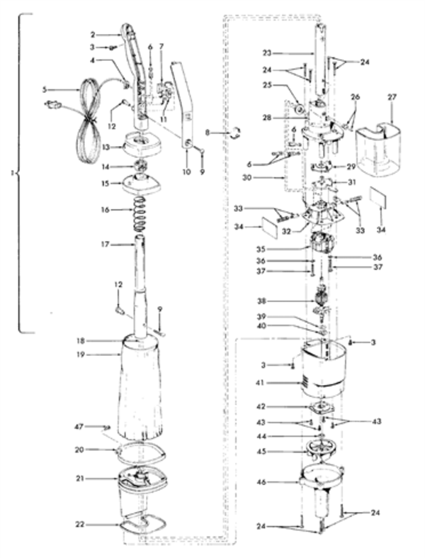 Hoover S2097 schematic page 1 preview
