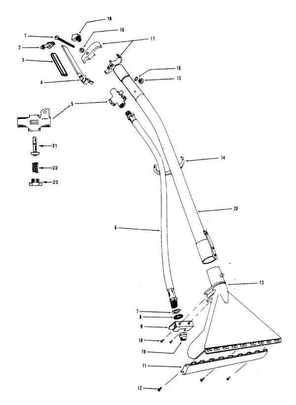 Hoover S7925 exploded schematic diagram (page 1)