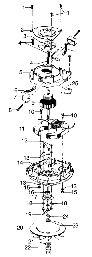 Hoover U4409 exploded schematic diagram (page 5)