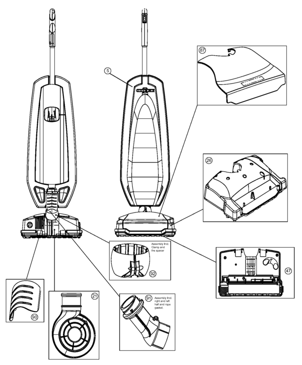 Oreck U7330ECBS schematic page 2 preview