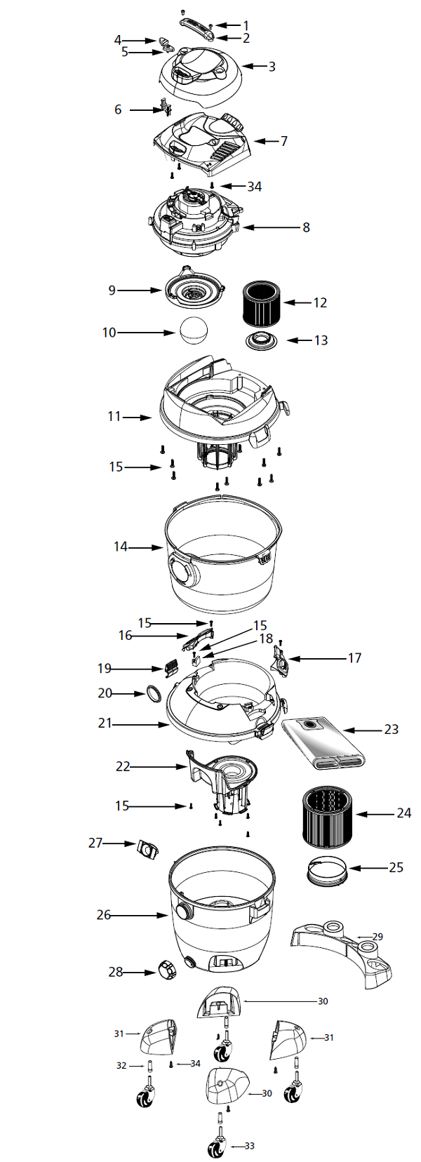 Shop-Vac VN92650C schematic page 1 preview