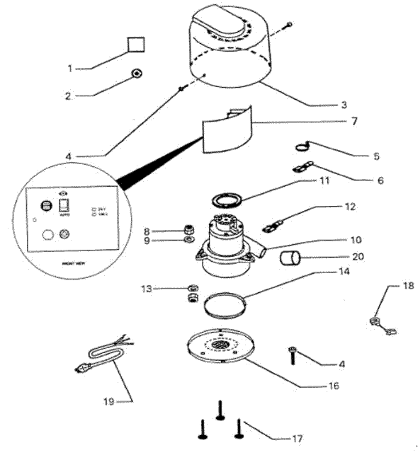 Eureka CV107BF schematic page 2 preview