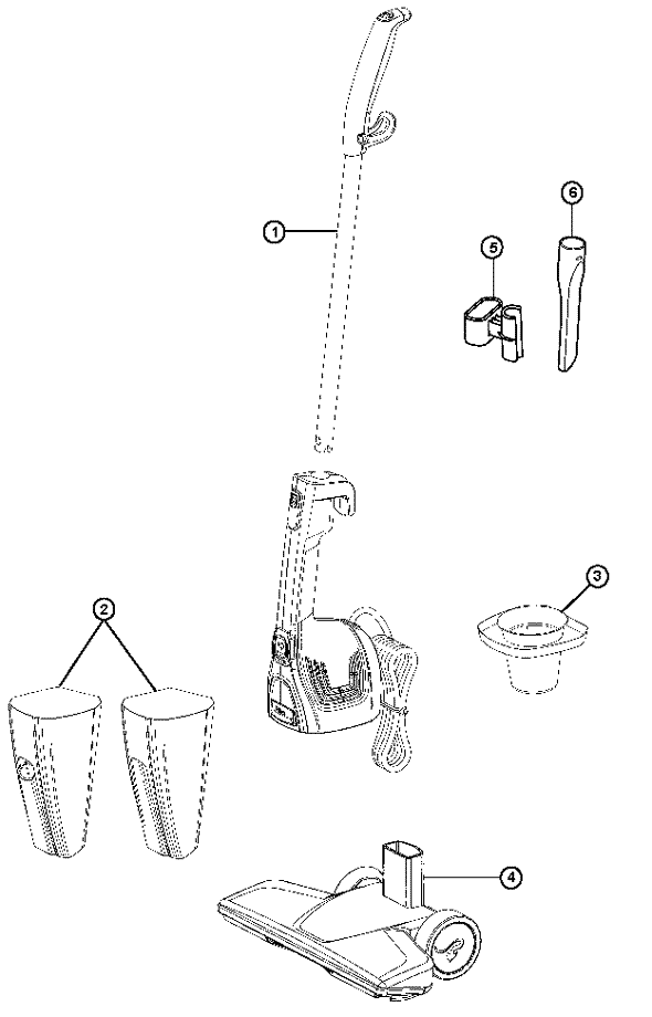 Dirt Devil SD20015 exploded schematic diagram (page 1)