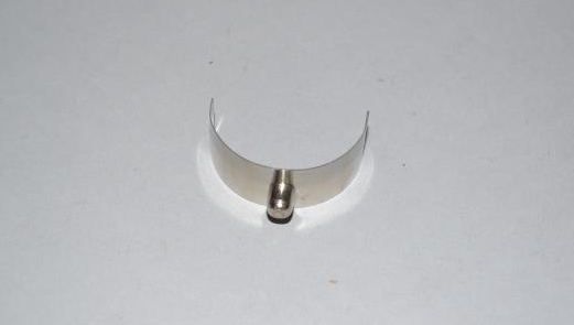 Wand locking spring clip button 1 1/4" metal wands with locking tabs