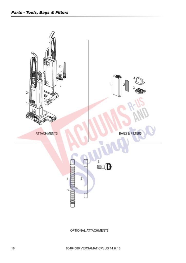 Windsor VS14 exploded schematic diagram (page 1)