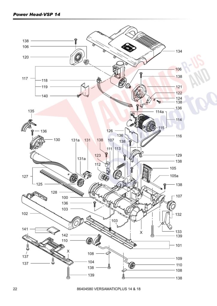Windsor VS14 exploded schematic diagram (page 3)
