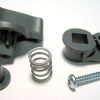 Handle Catch w/hardware, for 370 series (dark gray) Sebo vacuum cleaner repair part