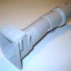 Connector Tube from suction neck to cleaning wand, for 370 series (light gray) Sebo vacuum cleaner repair part
