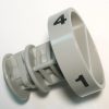 Knob for pile adjustment, for 370 COMFORT (light gray) Sebo vacuum cleaner repair part
