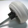 Wheel, complete, for ET-1 and 370 COMFORT (light gray) Sebo vacuum cleaner repair part