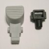 Plunger Button, complete, for duo (light gray) Sebo vacuum cleaner repair part
