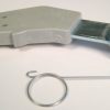 Support Lever with Spring (includes #2651 Spring), for 370 series (light gray) Sebo vacuum cleaner repair part