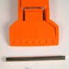 Foot Pedal with axle and spring, for ET-1, ET-2, and DISCO (orange) Sebo vacuum cleaner repair part