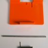 Access Door with axle and spring, for X series (orange) Sebo vacuum cleaner repair part