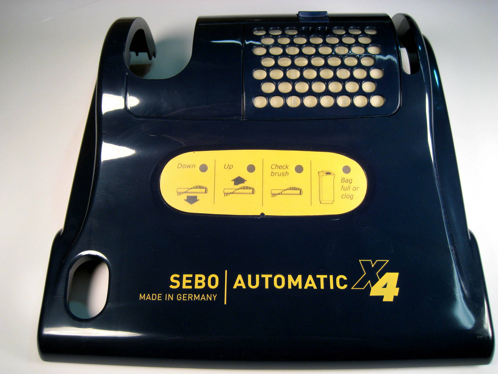 Power Head Cover, complete, for X4 (dark blue) Sebo vacuum cleaner repair part