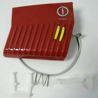 On/Off Pedal, with variable speed, including 6143 Spring, for C2.1 (red) Sebo vacuum cleaner repair part