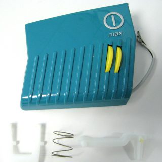 On/Off Pedal, with variable speed, including 6143 Spring, for C1.1 and C2.1 (teal) Sebo vacuum cleaner repair part