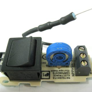 Switch with PCB, for on/off switch with no suction-control slider, on original FELIX 1 and 2 (9802AM & 9810AM) Ice Blue Sebo vacuum cleaner repair part