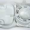 Bottom Casing, with castors (8086GS) and post motor seal (8065ER), for D1 and D4 (white) Sebo vacuum cleaner repair part