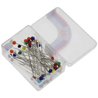 50 count mixed color straight pins
