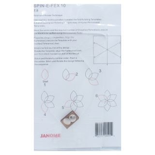 Janome Spin-e Fex 10-7.5" Stitch and Rotate