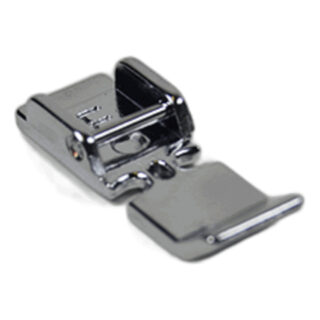 Zipper foot E sewing machine part or accessory For Janome Models: MC12000 , MC8900 Horizon , MC8200 Horizon , MC9900 Horizon, MC15000 15000 Horizon, EL920 eXpressive EL900 eXpressive, EL860 eXpressive, Skyline S5, Skyline S7, EL760 eXcellence, EL730 eXcellence, EL580