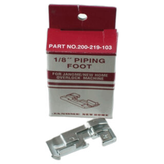 1/8 Piping Foot sewing machine part or accessory For Janome Models: 1110DX, 204D, 434DR, 634D, 644D, 7034D, 734D, 744D, 9002D, HF3434D, HF504D, HF9102D HF7933, 8002D