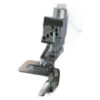 Gathering attachment sewing machine part or accessory Looking for a shortcut for gathering? This foot creates a ruffle in light to medium weight fabrics, trims the edges, sews the ruffle to a flat fabric and overlocks in one operation.Metal guide that must be used with the metal gathering foot ref. 200-248-101
Use With:   Regular Sergers - EL864 Air, EL664Pro, EL664, EL264