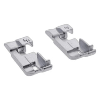 Piping Foot Set sewing machine part or accessory Use to pipe the edge of a sewing article to decorate or strengthen. Includes 3mm (1/8") foot and 5mm (3/16") foot.Use with: Any regular serger including AT2000D