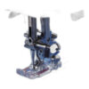 Clear View 1/4" Seam Foot 9mm Elna BP sewing machine part or accessory For the most control over your fabric while piecing,  most quilters prefer to use with the Straight Stitch Needle Plate.
The foot works specifically with that plate to achieve a perfect  1/4" seam.
*Use with Straight Stitch Needle Plate 861801002
Use with: High Shank 9mm models such as EL920, EL900, EL860, EL780/+, EL790Pro, EL710, EL770, ELEF72