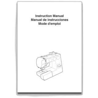 Instruction manual sewing machine part or accessory For Janome Models: TM16 SRV